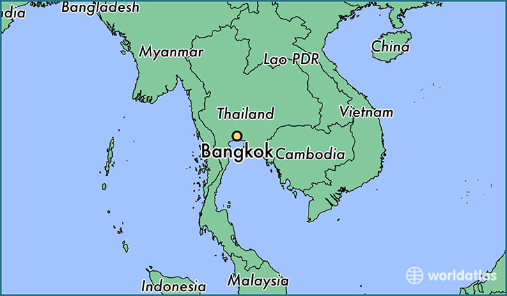 map of bangkok, thailand